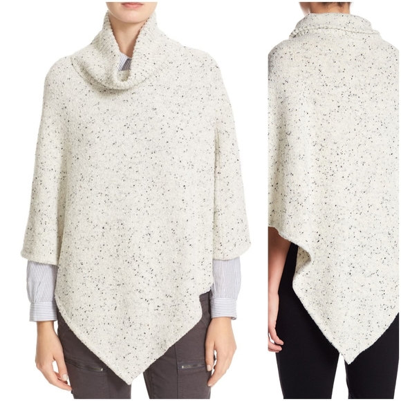 Joie Sweaters - Joie Haesel C Nep Wool Blend Poncho Sweater